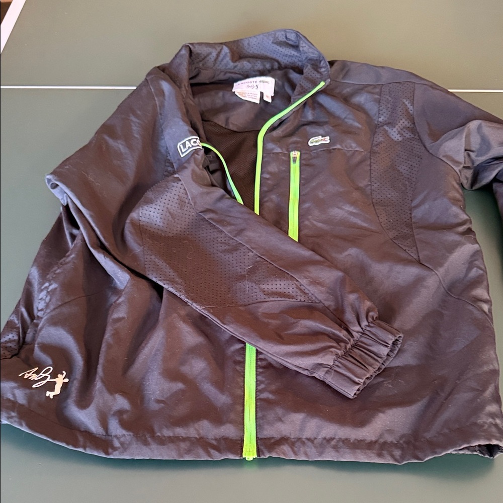 Lacoste Kids Charcoal Jacket Andy Roddick